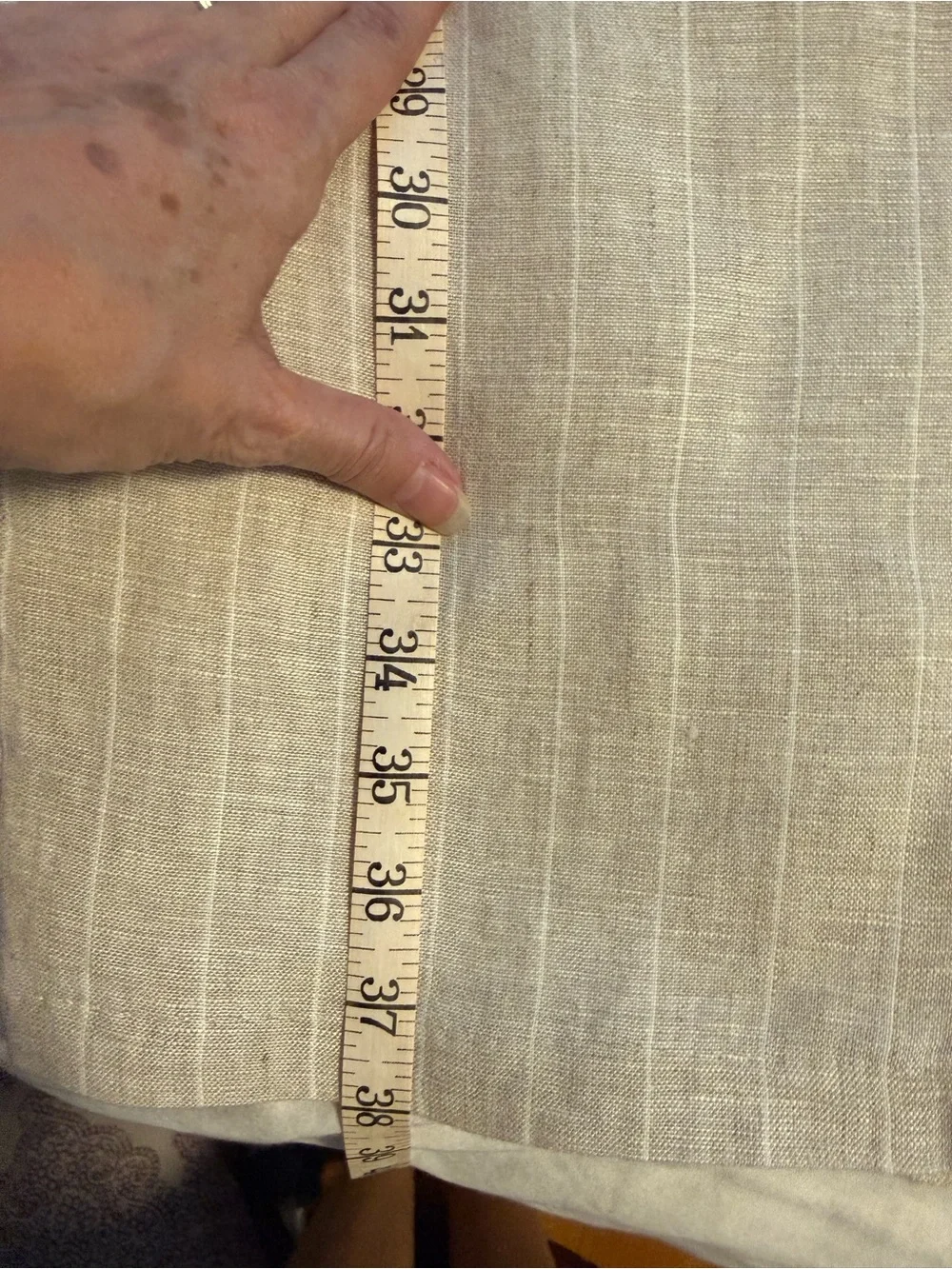 Mango Cream Wide-Leg Linen Cropped Pants